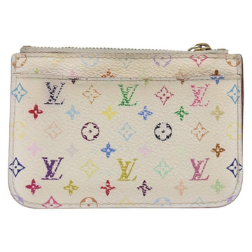 LOUIS VUITTON Monogram Multicolor Pochette Cles NM White M93734 LV Auth 133176 - 0