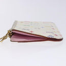 LOUIS VUITTON Monogram Multicolor Pochette Cles NM White M93734 LV Auth 133176-4
