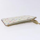 LOUIS VUITTON Monogram Multicolor Pochette Cles NM White M93734 LV Auth 133176-5