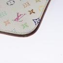 LOUIS VUITTON Monogram Multicolor Pochette Cles NM White M93734 LV Auth 133176-7