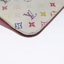LOUIS VUITTON Monogram Multicolor Pochette Cles NM White M93734 LV Auth 133176-14