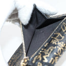 CHANEL Wallet Leather Black Gold CC Auth 133181V-13