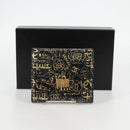 CHANEL Wallet Leather Black Gold CC Auth 133181V-22