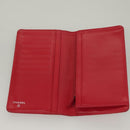 CHANEL Long Wallet Caviar Skin Pink CC Auth 133182-8