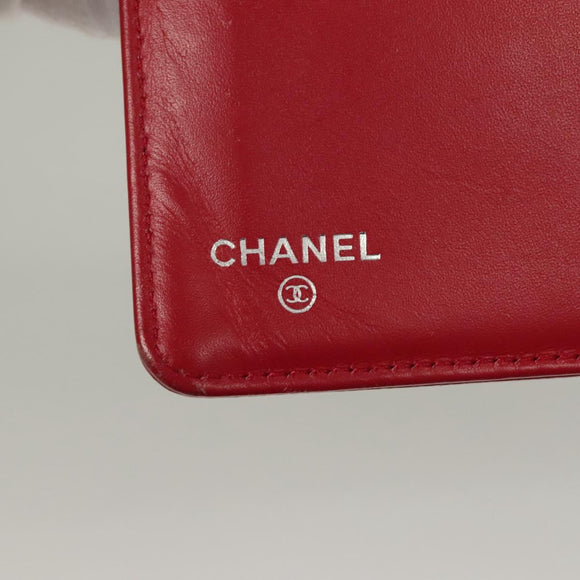 CHANEL Long Wallet Caviar Skin Pink CC Auth 133182