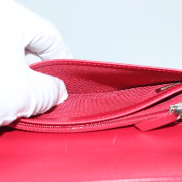 CHANEL Long Wallet Caviar Skin Pink CC Auth 133182