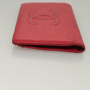 CHANEL Long Wallet Caviar Skin Pink CC Auth 133182-3