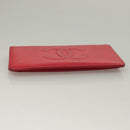 CHANEL Long Wallet Caviar Skin Pink CC Auth 133182-6