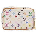 LOUIS VUITTON Monogram Multicolor Trousse Wapity White M58033 LV Auth 133186-2