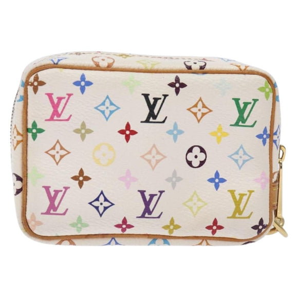 LOUIS VUITTON Monogram Multicolor Trousse Wapity White M58033 LV Auth 133186