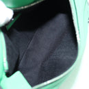 LOEWE Anagram Puzzle Body Bag Leather Green Silver Auth 133192SAM-10