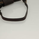 FENDI Zucca Canvas Mini Croissant Hand Bag Black Brown Silver Auth 133195-7