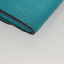 LOUIS VUITTON Empreinte Porte Monnaie Rosary Coin Purse Blue M14085 Auth 133196-15