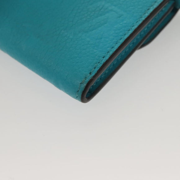 LOUIS VUITTON Empreinte Porte Monnaie Rosary Coin Purse Blue M14085 Auth 133196