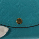 LOUIS VUITTON Empreinte Porte Monnaie Rosary Coin Purse Blue M14085 Auth 133196-8
