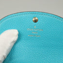 LOUIS VUITTON Empreinte Porte Monnaie Rosary Coin Purse Blue M14085 Auth 133196-17