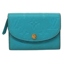 LOUIS VUITTON Empreinte Porte Monnaie Rosary Coin Purse Blue M14085 Auth 133196-13