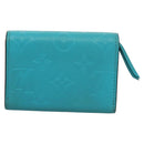 LOUIS VUITTON Empreinte Porte Monnaie Rosary Coin Purse Blue M14085 Auth 133196-2