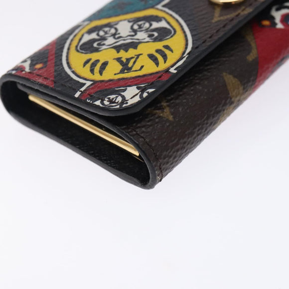 LOUIS VUITTON Monogram Kabuki Daruma Multicles 4 Key Case M67252 LV Auth 133197A