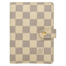 LOUIS VUITTON Damier Azur Agenda PM Day Planner Cover R20706 LV Auth 133199-13