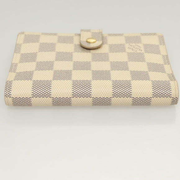 LOUIS VUITTON Damier Azur Agenda PM Day Planner Cover R20706 LV Auth 133199