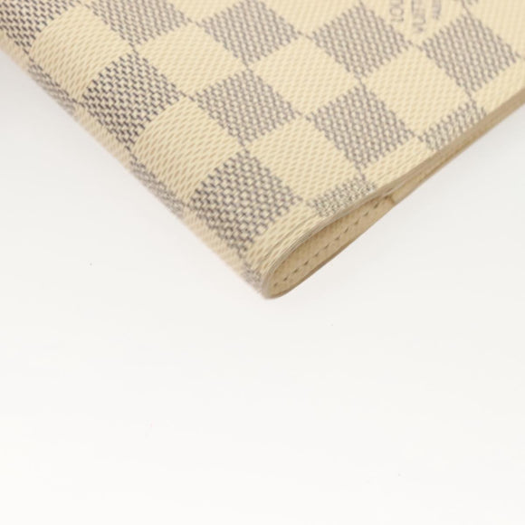 LOUIS VUITTON Damier Azur Agenda PM Day Planner Cover R20706 LV Auth 133199