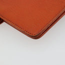 CHANEL Day Planner Cover Leather Orange CC Auth 133201-16