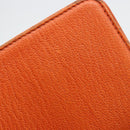 CHANEL Day Planner Cover Leather Orange CC Auth 133201-18