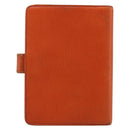 CHANEL Day Planner Cover Leather Orange CC Auth 133201-2