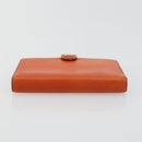 CHANEL Day Planner Cover Leather Orange CC Auth 133201-4