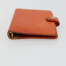 CHANEL Day Planner Cover Leather Orange CC Auth 133201-6