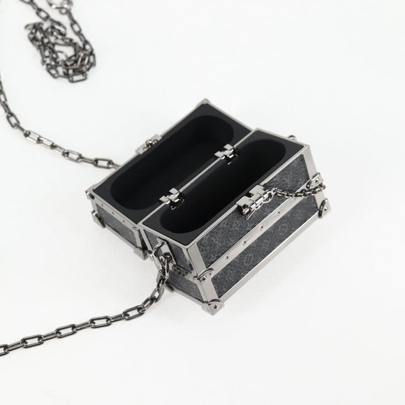 LOUIS VUITTON Trunk Box Earphone Metal M77167 LV Auth 133202SM