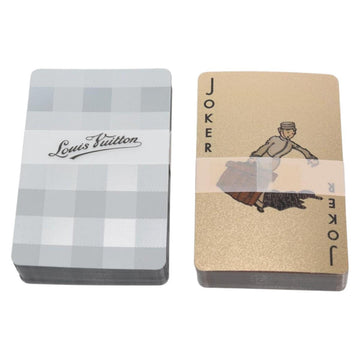 LOUIS VUITTON Damier Playing Cards set Silver Gold LV Auth 133203AM - 0