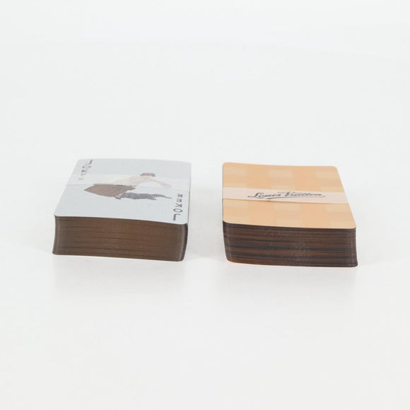 LOUIS VUITTON Damier Playing Cards set Silver Gold LV Auth 133203AM