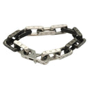 LOUIS VUITTON Bracelet Monogram Chain metal Silver tone M00686 LV Auth 133205-3
