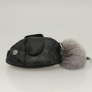 LOUIS VUITTON Monogram Eclipse LV Chinchilla Coin Purse M00962 LV Auth 133207-3
