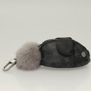 LOUIS VUITTON Monogram Eclipse LV Chinchilla Coin Purse M00962 LV Auth 133207-4