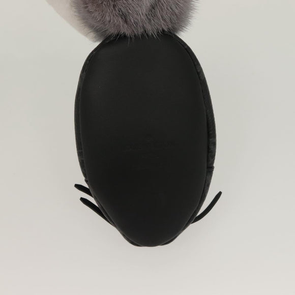 LOUIS VUITTON Monogram Eclipse LV Chinchilla Coin Purse M00962 LV Auth 133207