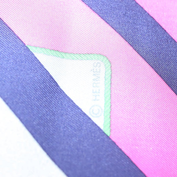 HERMES Carre 90 Scarf ""REFALES"" Silk Blue Auth 133212