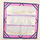 HERMES Carre 90 Scarf ""REFALES"" Silk Blue Auth 133212-13