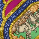 HERMES Carre 90 Scarf ""QALAMDAN"" Silk Red Auth 133213-11