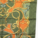 HERMES Carre 90 Scarf ""L'INSTRUCTION DU ROY"" Silk Green Auth 133214-7