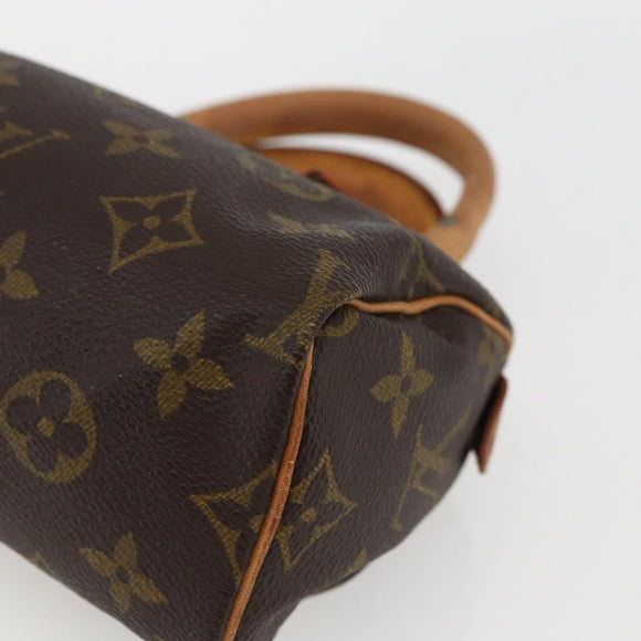LOUIS VUITTON Monogram Mini Speedy Hand Bag M41534 LV Auth 133221