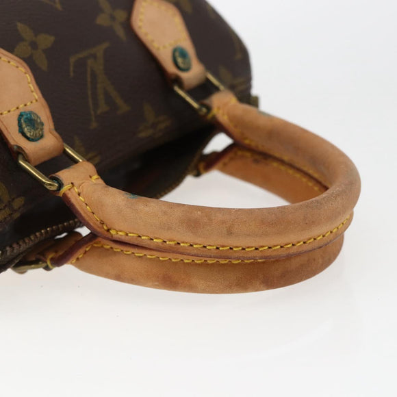 LOUIS VUITTON Monogram Mini Speedy Hand Bag M41534 LV Auth 133221