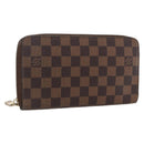 LOUIS VUITTON Damier Ebene Zippy Organizer Long Wallet N60003 LV Auth 133223-1