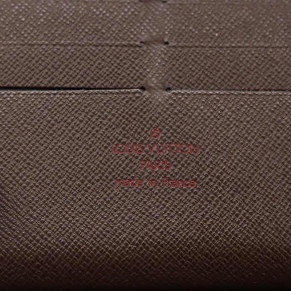 LOUIS VUITTON Damier Ebene Zippy Organizer Long Wallet N60003 LV Auth 133223