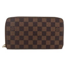 LOUIS VUITTON Damier Ebene Zippy Organizer Long Wallet N60003 LV Auth 133223-13