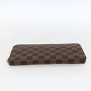 LOUIS VUITTON Damier Ebene Zippy Organizer Long Wallet N60003 LV Auth 133223-6