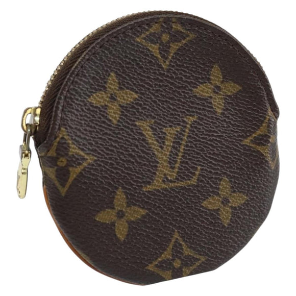 LOUIS VUITTON Monogram Porte Monnaie Round Coin Purse M61926 LV Auth 133225