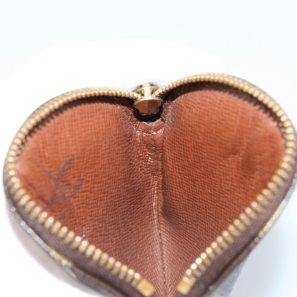 LOUIS VUITTON Monogram Porte Monnaie Round Coin Purse M61926 LV Auth 133225